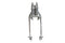 V-Twin Factory Sample 18 inch Spring Fork Assembly Chrome - 49-2466