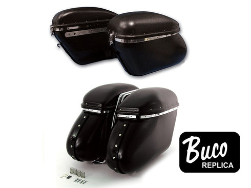 V-Twin Black Magic Royalite Saddlebag Set - 49-2499