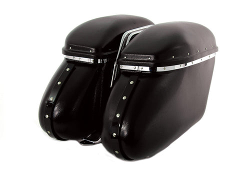 V-Twin Black Magic Royalite Saddlebag Set - 49-2499