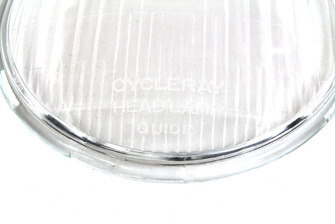 V-Twin Replica Headlamp Glass Lens Clear - 49-2511