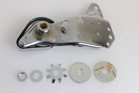 V-Twin Rocker Foot Clutch Bracket Chrome - 49-2529