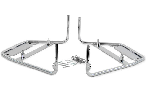 V-Twin Bubble Bag Chrome Mount Bracket Set - 49-2621
