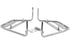 V-Twin Bubble Bag Chrome Mount Bracket Set - 49-2621