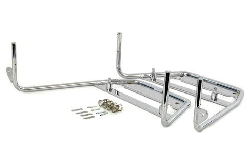 V-Twin Bubble Bag Chrome Mount Bracket Set - 49-2621