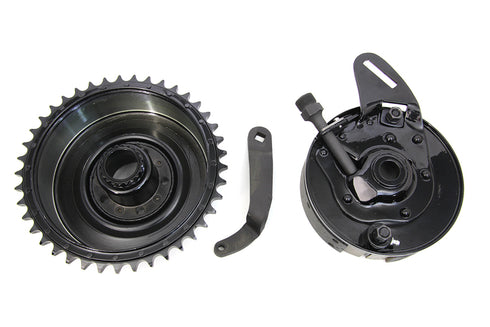 V-Twin 45 inch Rear Brake Drum and Backing Plate Assembly - 49-2629