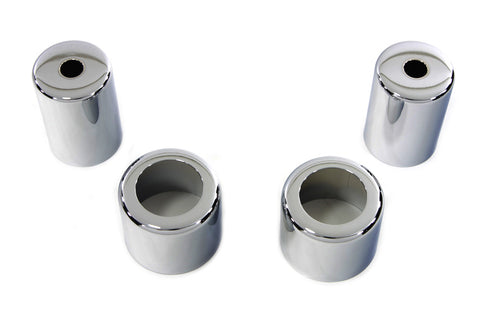 V-Twin Chrome Spring Fork Spring Cover Set - 49-2651