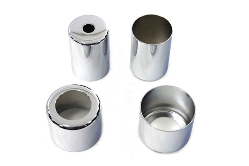 V-Twin Chrome Spring Fork Spring Cover Set - 49-2651