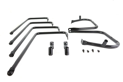 V-Twin Black Saddlebag Rail - 49-2659