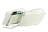 V-Twin Replica Saddlebag Set White - 49-2668
