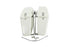 V-Twin Replica Saddlebag Set White - 49-2668