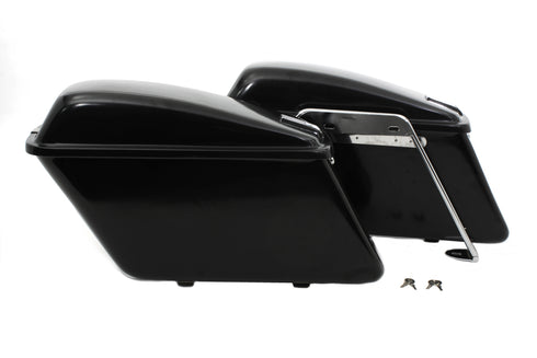 V-Twin Replica Saddlebag Set Black - 49-2669