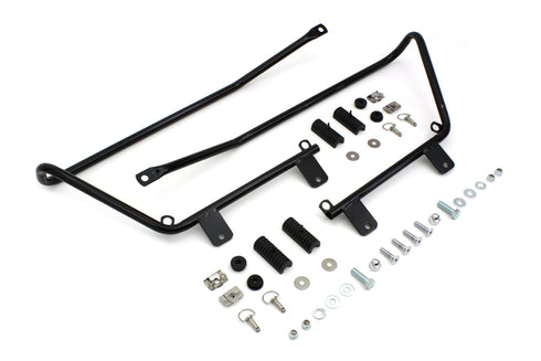 V-Twin Wyatt Gatling Saddlebag Brackets and Stud Kit Black - 49-2677