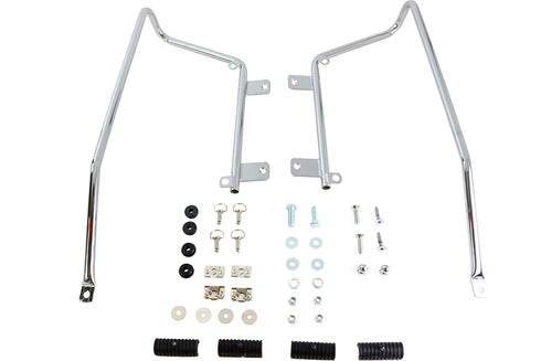 V-Twin Wyatt Gatling Saddlebag Bracket Kit Chrome - 49-2678