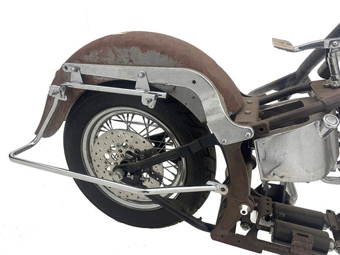 V-Twin Wyatt Gatling Saddlebag Bracket Kit Chrome - 49-2678