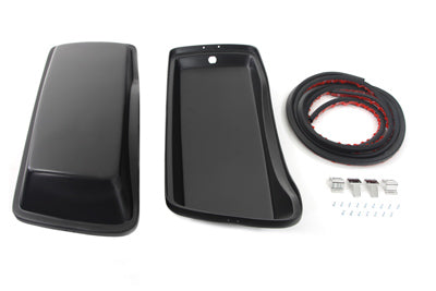 V-Twin Black Saddlebag Lid Kit - 49-2725