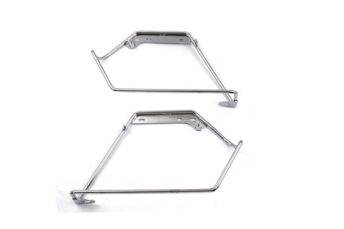V-Twin Chrome Saddlebag Mount Bracket Set - 49-2754