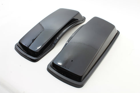 V-Twin Saddlebag FRP Lid Set Black - 49-2759
