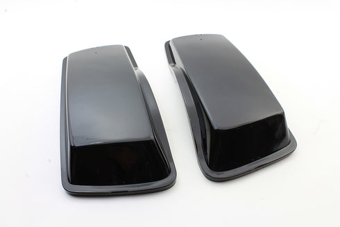 V-Twin Saddlebag FRP Lid Set Black - 49-2759