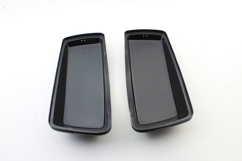 V-Twin Saddlebag FRP Lid Set Black - 49-2759