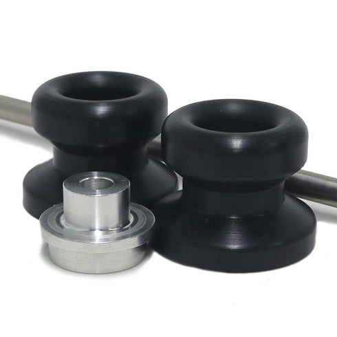 Front Axle Sliders Black