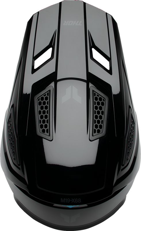 THOR Fleet Helmet - Blackout - Gloss Black - Large 0110-8967