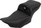 SADDLEMEN Roadsofa™ Extended Reach Seat - with Backrest - Honeycomb - Silver Stitch - FLTR/FLHX '23-'24 823-07-190B5