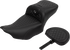 SADDLEMEN Roadsofa™ Extended Reach Seat - with Backrest - Honeycomb - Dark Gray Stitch - FLTR/FLHX '23-'24 823-07-190B2