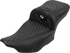 SADDLEMEN Roadsofa™ Extended Reach Seat - with Backrest - Honeycomb - White Stitch - FLTR/FLHX '23-'24 823-07-190B6