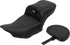 SADDLEMEN Roadsofa™ Extended Reach Seat - with Backrest - Honeycomb - Silver Stitch - FLTR/FLHX '23-'24 823-07-190B5