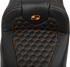 SADDLEMEN Roadsofa™ Extended Reach Seat - with Backrest - Honeycomb - Orange Stitch - FLTR/FLHX '23-'24 823-07-190B3