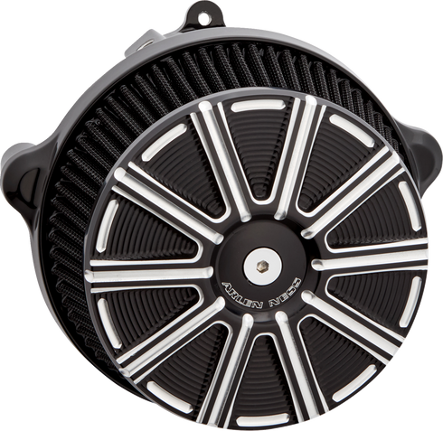 ARLEN NESS Big Sucker™ Stage 1 Air Cleaner Kit with Cover - 10 Gauge - Black with Machined Accents 600-307