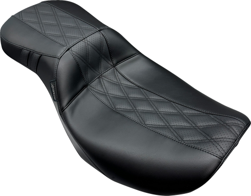 LE PERA Outcast Daddy Long Legs Seat - 2Up - w/o Backrest - GT2 Inlay - FLH/FLT '23-'25 LV-997DLGT2
