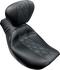 LE PERA Outcast Seat - With Backrest - GT2 Inlay - FLH/FLT '23-'25 LV-987BRGT2