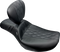 LE PERA Outcast Daddy Long Legs Seat - w/ Backrest - GT2 Inlay - FLH/FLT '23-'25 LV-987DLBRGT2