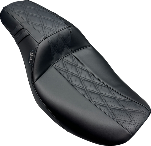 LE PERA Outcast Daddy Long Legs Seat - w/o Backrest - GT2 Inlay - FLH/FLT '23-'25 LV-987DLGT2