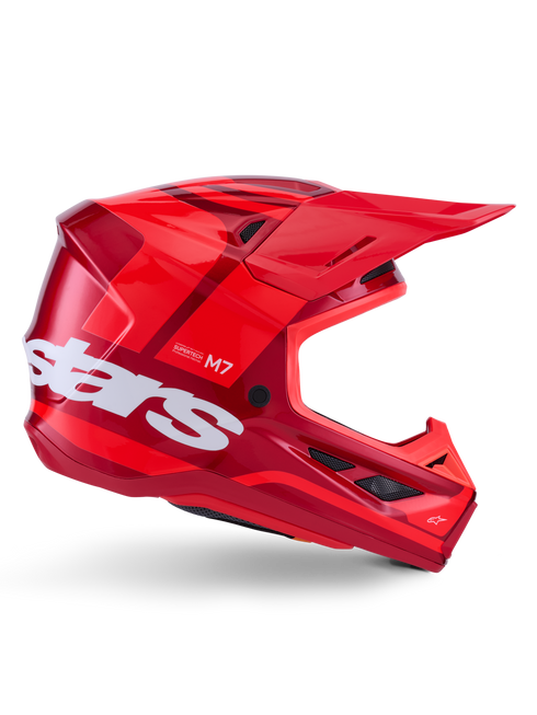 ALPINESTARS Sm7 Core Helmet Red Glossy Md - 482-00187M