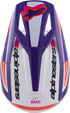 ALPINESTARS Sm3 Heat Helmet White/Purple/Pink Glossy Xl - 482-00120X