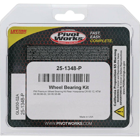 PIVOT WORKS Wheel Bearing Kit Premium - 22-51348P