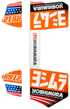 YOSHIMURA Rs12 Muffler Decals Orange - 961-9080