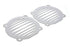 American Dresser Chrome Milled Slots Speaker Grill Set - 50-0010