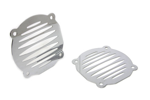 American Dresser Chrome Milled Slots Speaker Grill Set - 50-0010