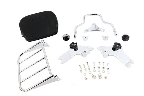 V-Twin Chrome Sissy Bar and Rack - 50-0024