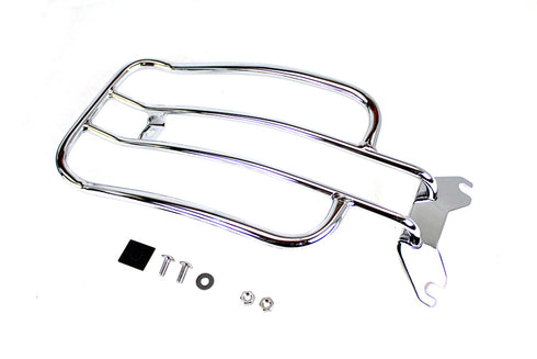 V-Twin 7 inch Solo Luggage Rack Chrome - 50-0060