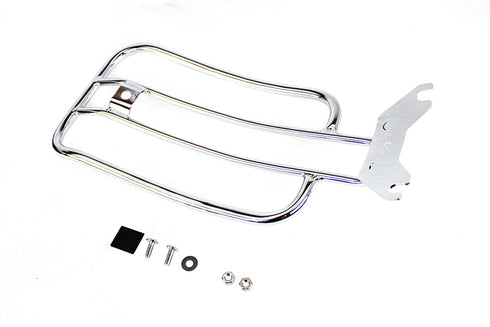 V-Twin 7 inch Solo Luggage Rack Chrome - 50-0060