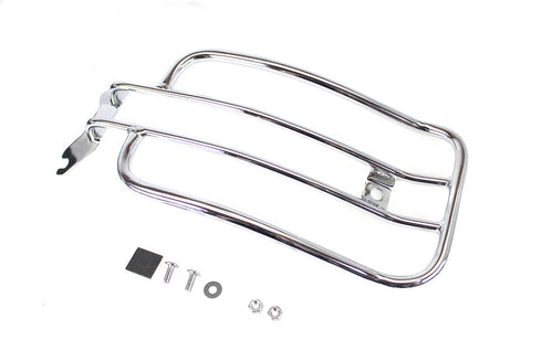 V-Twin 7 inch Solo Luggage Rack Chrome - 50-0060
