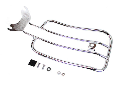 V-Twin 7 inch Solo Luggage Rack Chrome - 50-0060