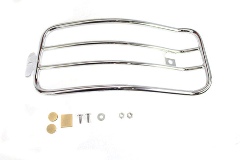V-Twin 7 inch Solo Luggage Rack Chrome - 50-0064