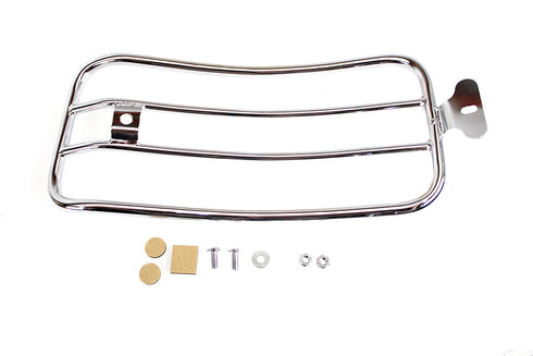V-Twin 7 inch Solo Luggage Rack Chrome - 50-0064