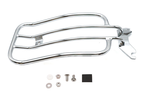 V-Twin 7 inch Solo Luggage Rack Chrome - 50-0066
