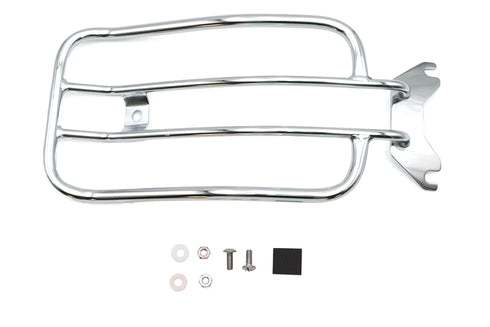 V-Twin 7 inch Solo Luggage Rack Chrome - 50-0066